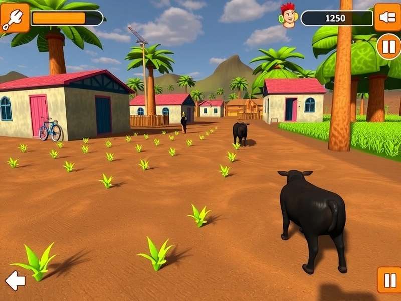 Farm Tale game screenshot showing Indian farming scene